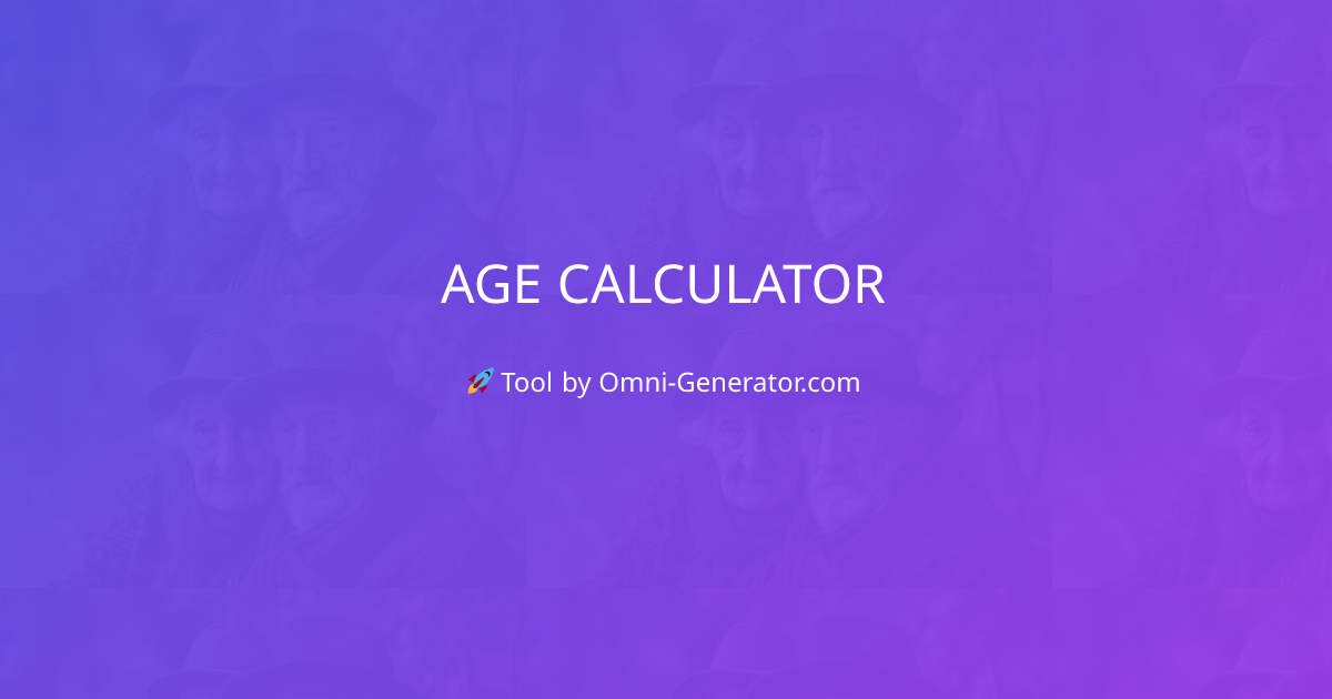 Age Calculator