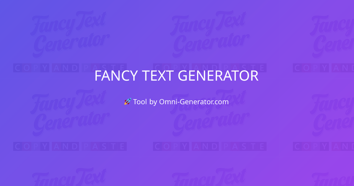 fancy text generator